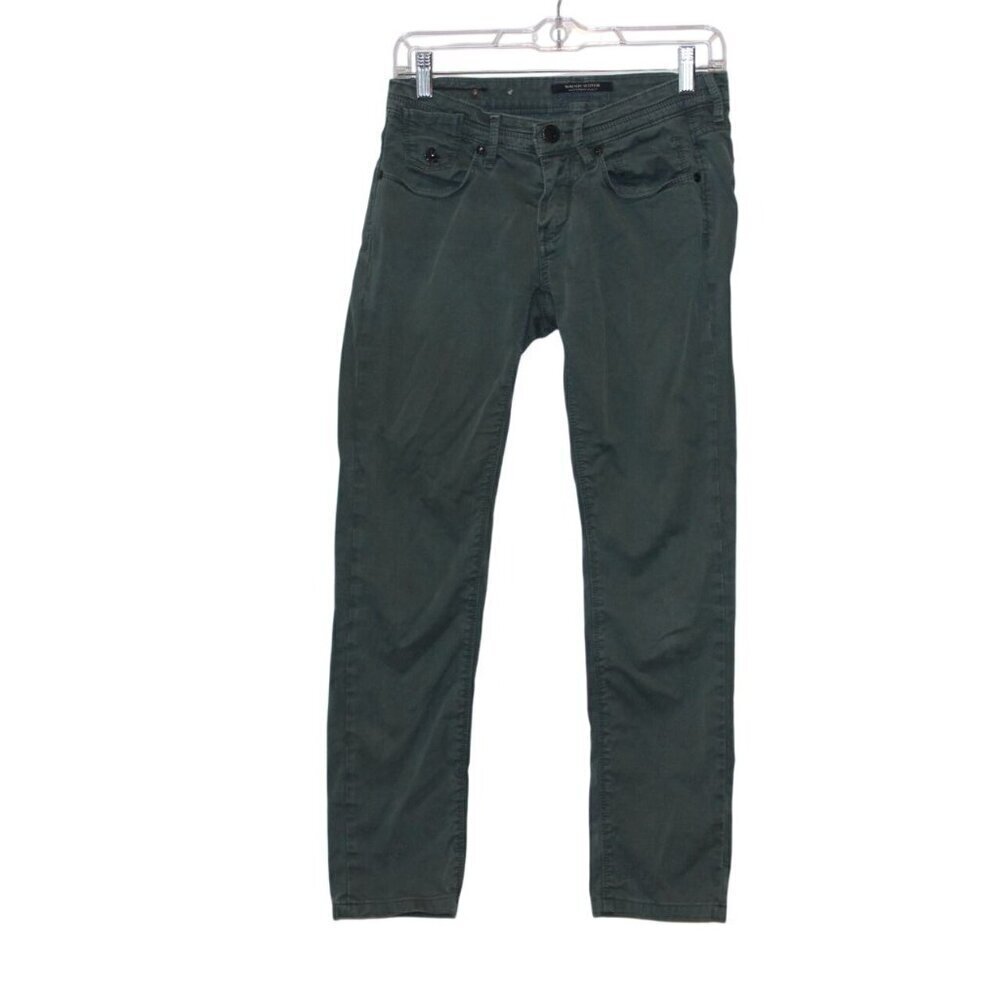 Maison Scotch La Parisienne Skinny Green Jeans 26 zip fly 5 pockets
